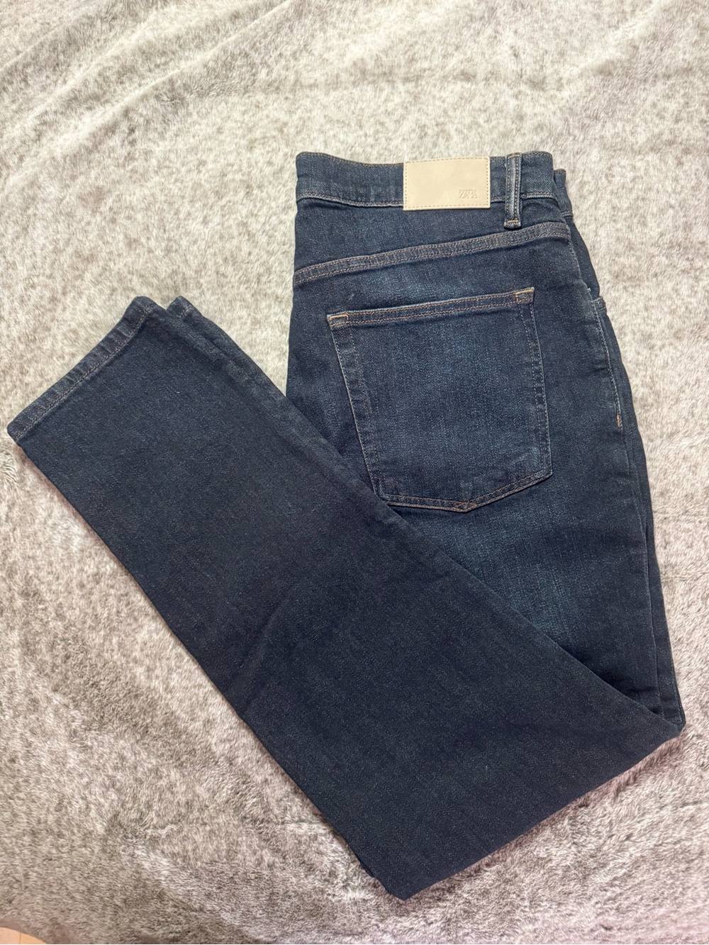 ZARA Dark Wash Slim Straight Leg Jeans Size 36 Men’s Classic Denim